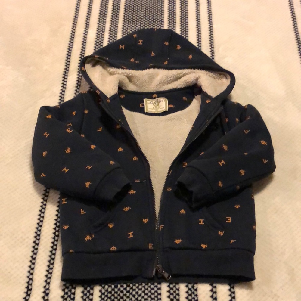 Kids super thick zip up sweater